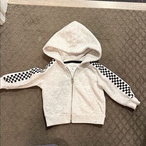 Sovereign Code Light Gray Zip-Up Hoodie